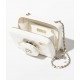 CHANEL CAMERA BAG Lambskin White